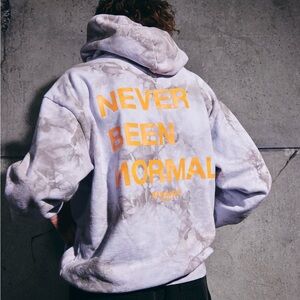 Bananas Monkey Tie Dye Never Been Normal Hoodie Size Large